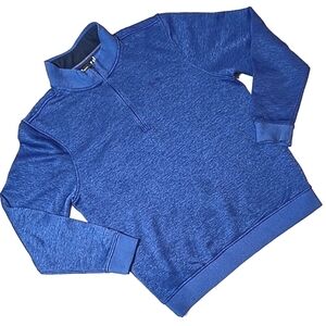 Under Armour Storm 1/4 Zip Sweater Sweatshirt Fleece M/L Heathered Blue Men's